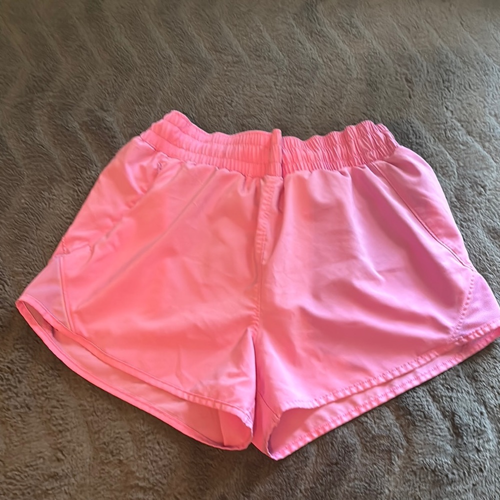 All in Motion Pink Athletic Shorts Lightweight Elastic Waist